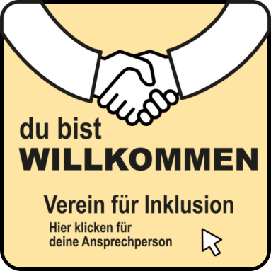 Inklusions-Button – Du bist willkommen!